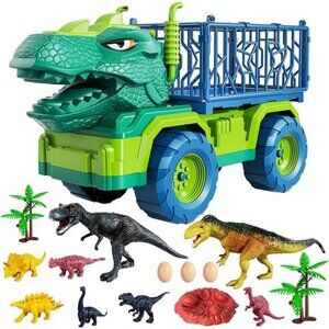 Dinosaur Truck Toys for Kids 3-5 Years, Tyrannosaurus Transport Car